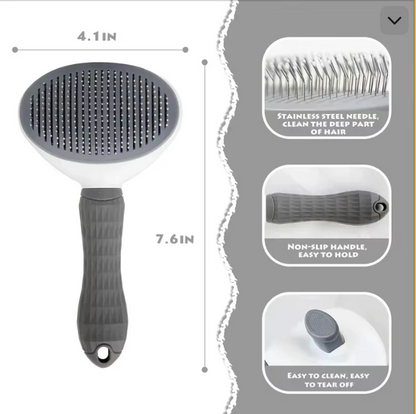 Selbstreinigende Tierhaarbürste – Effektive Fellpflege für Hunde & Katzen