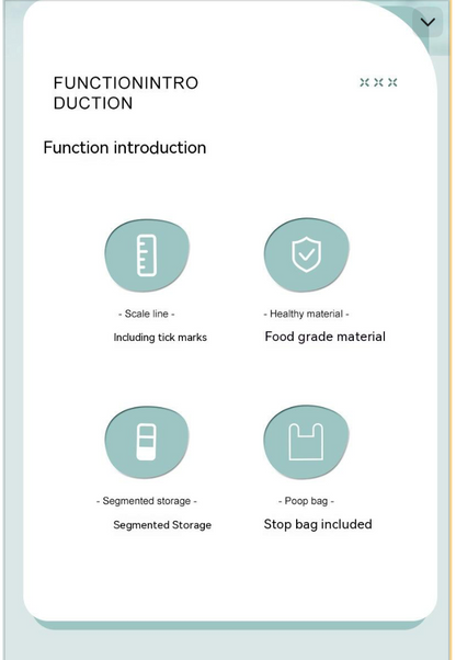 3-in-1 tragbarer Hundenapf – Wasserflasche, Futter & Kotbeutelspender